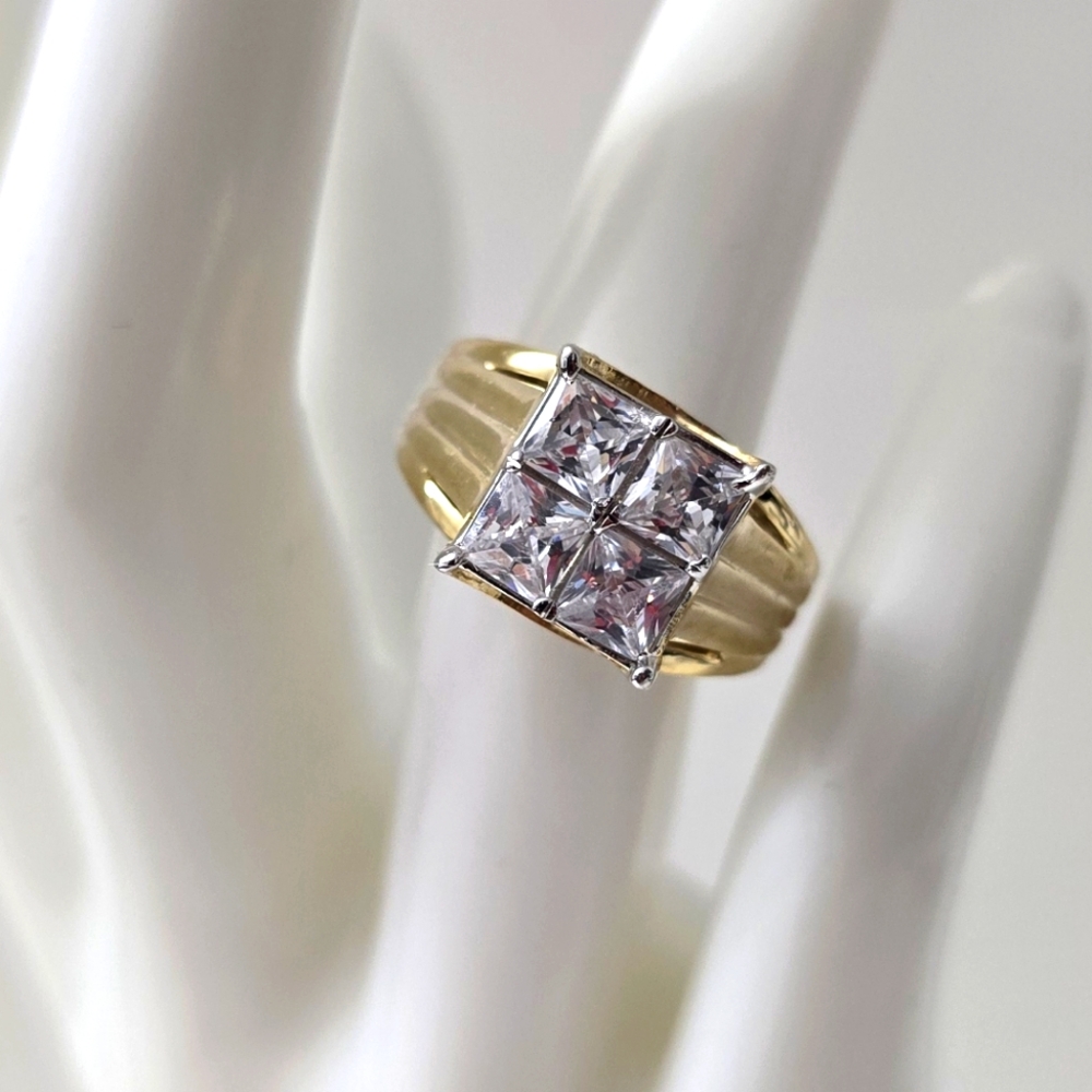 Sterling Silver 925 Gold Ring